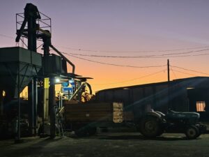 Estrutura de beneficiamento de cafe da Fazenda Pinheiro